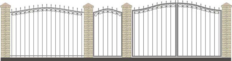 Ворота кованые 5